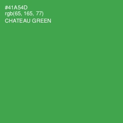 #41A54D - Chateau Green Color Image