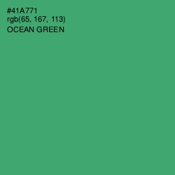 #41A771 - Ocean Green Color Image