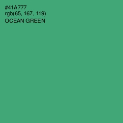 #41A777 - Ocean Green Color Image
