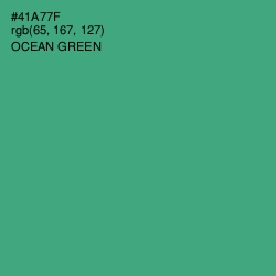 #41A77F - Ocean Green Color Image