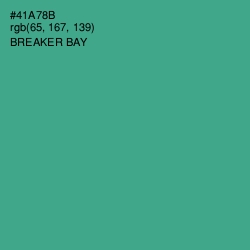 #41A78B - Breaker Bay Color Image