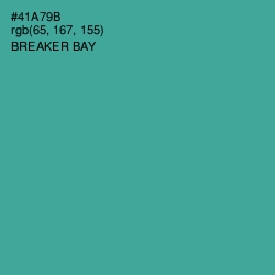 #41A79B - Breaker Bay Color Image