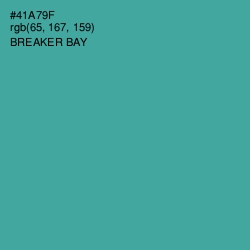 #41A79F - Breaker Bay Color Image