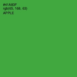 #41A83F - Apple Color Image