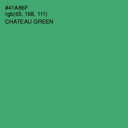 #41A86F - Chateau Green Color Image