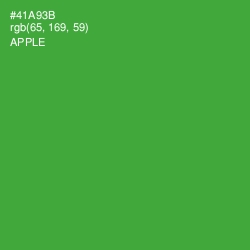 #41A93B - Apple Color Image