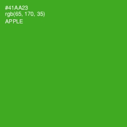 #41AA23 - Apple Color Image