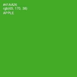 #41AA26 - Apple Color Image