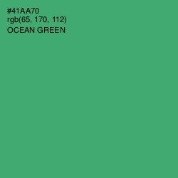 #41AA70 - Ocean Green Color Image