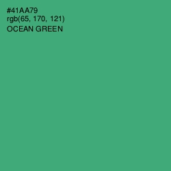 #41AA79 - Ocean Green Color Image