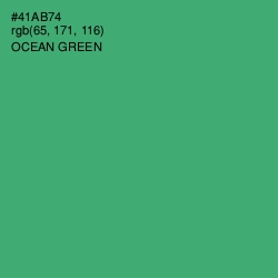 #41AB74 - Ocean Green Color Image