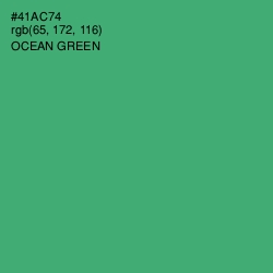 #41AC74 - Ocean Green Color Image