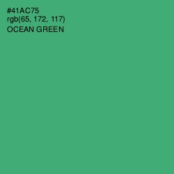 #41AC75 - Ocean Green Color Image