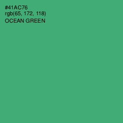 #41AC76 - Ocean Green Color Image