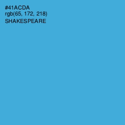 #41ACDA - Shakespeare Color Image