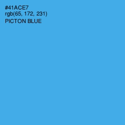 #41ACE7 - Picton Blue Color Image