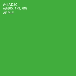 #41AD3C - Apple Color Image