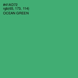 #41AD72 - Ocean Green Color Image