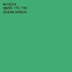 #41AD74 - Ocean Green Color Image