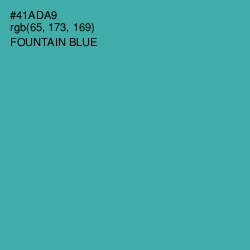 #41ADA9 - Fountain Blue Color Image