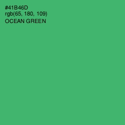 #41B46D - Ocean Green Color Image