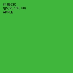 #41B63C - Apple Color Image