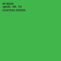 #41B64A - Chateau Green Color Image