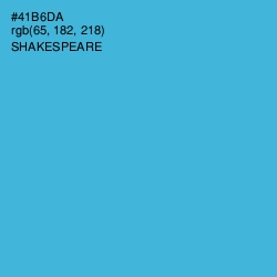 #41B6DA - Shakespeare Color Image