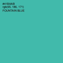 #41BAAB - Fountain Blue Color Image