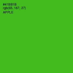 #41BB1B - Apple Color Image