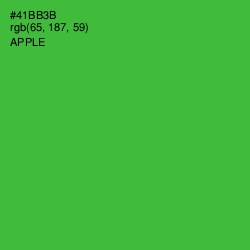 #41BB3B - Apple Color Image