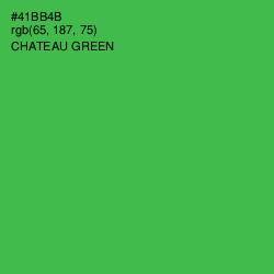 #41BB4B - Chateau Green Color Image