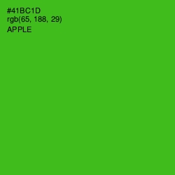 #41BC1D - Apple Color Image