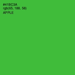 #41BC3A - Apple Color Image