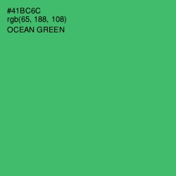 #41BC6C - Ocean Green Color Image