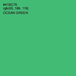 #41BC76 - Ocean Green Color Image
