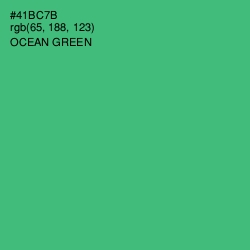 #41BC7B - Ocean Green Color Image