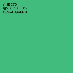 #41BC7D - Ocean Green Color Image