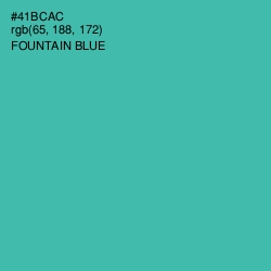 #41BCAC - Fountain Blue Color Image