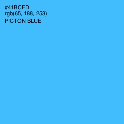 #41BCFD - Picton Blue Color Image