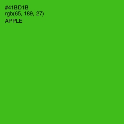 #41BD1B - Apple Color Image