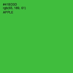 #41BD3D - Apple Color Image