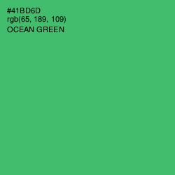 #41BD6D - Ocean Green Color Image