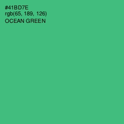 #41BD7E - Ocean Green Color Image