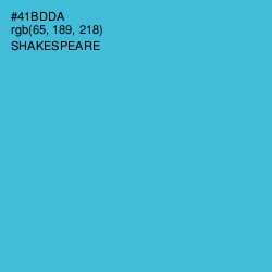 #41BDDA - Shakespeare Color Image