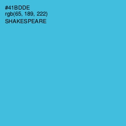 #41BDDE - Shakespeare Color Image