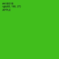 #41BE1B - Apple Color Image