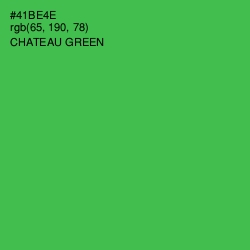 #41BE4E - Chateau Green Color Image