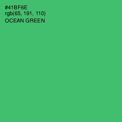 #41BF6E - Ocean Green Color Image