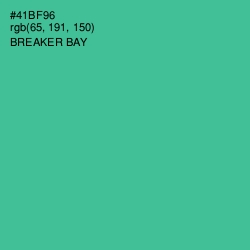 #41BF96 - Breaker Bay Color Image